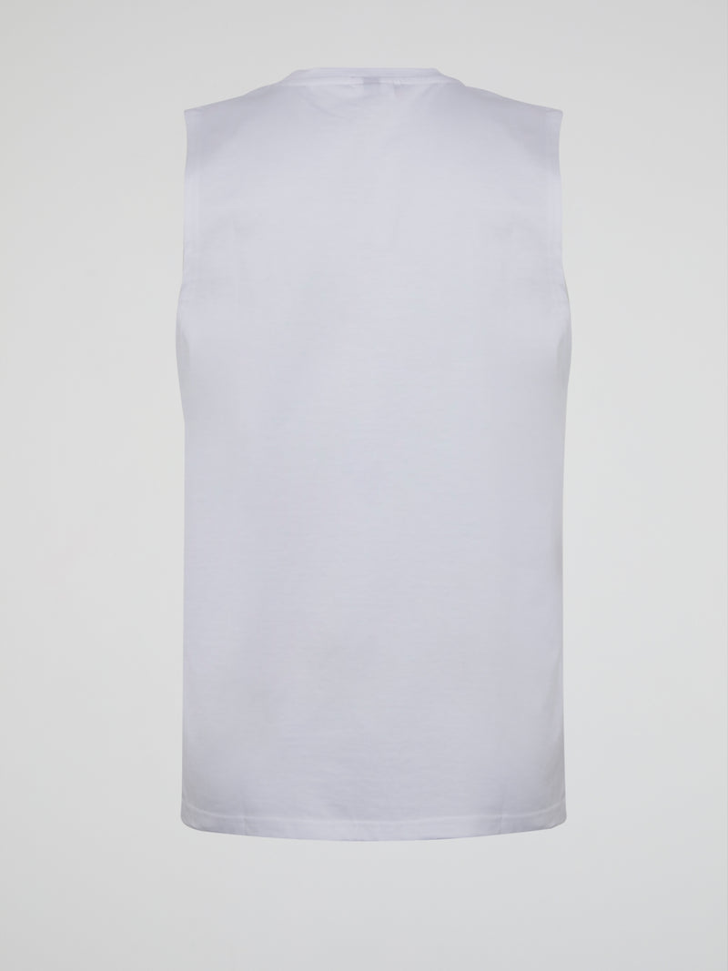 Andare White Cut Off Shirt