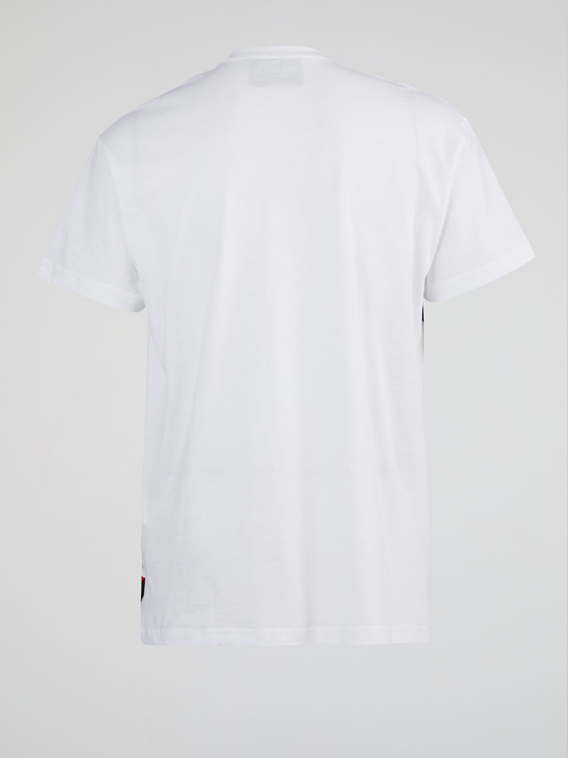 White String Detail Logo T-Shirt