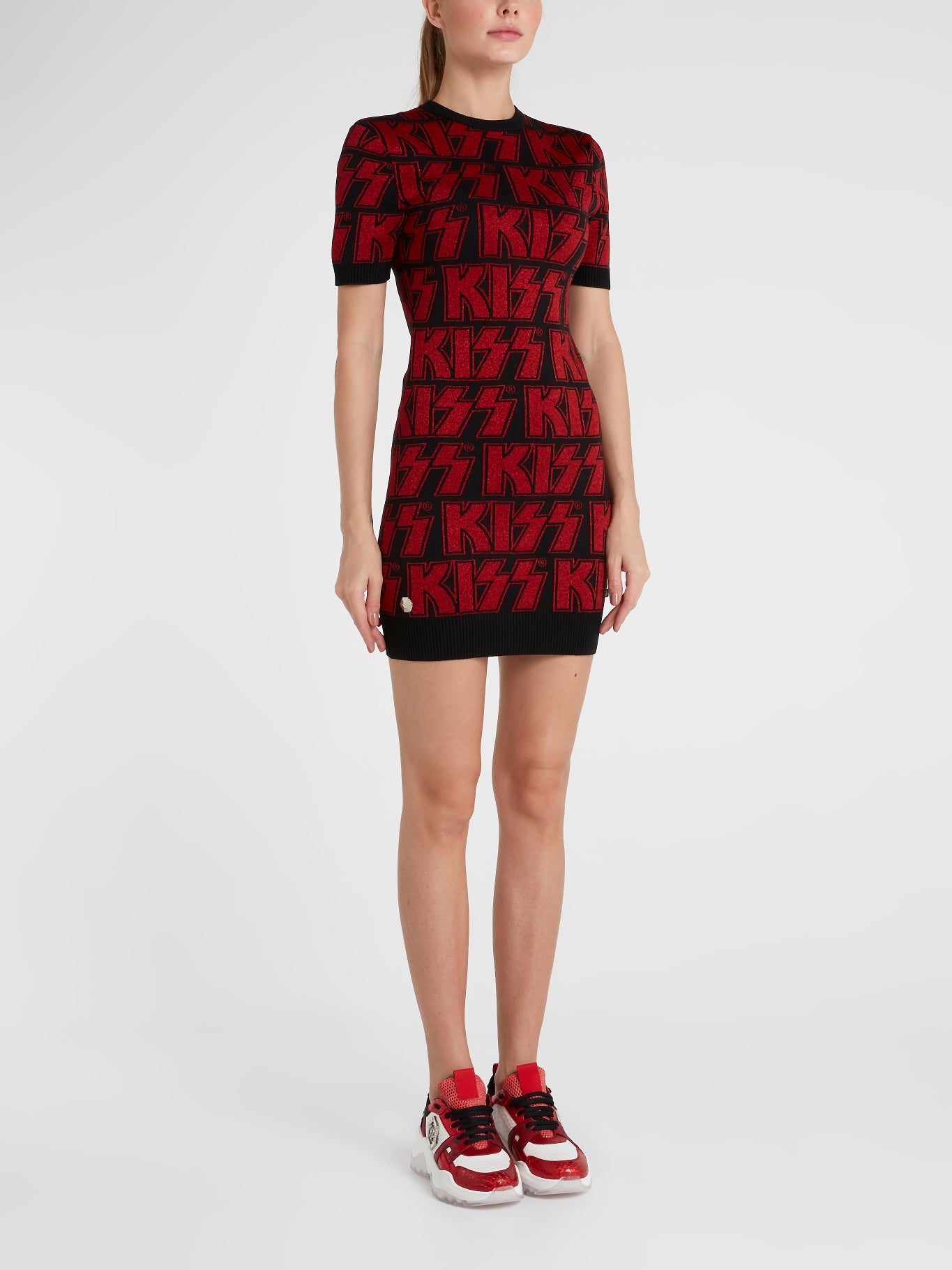 philipp plein red dress Long Dress Elegant