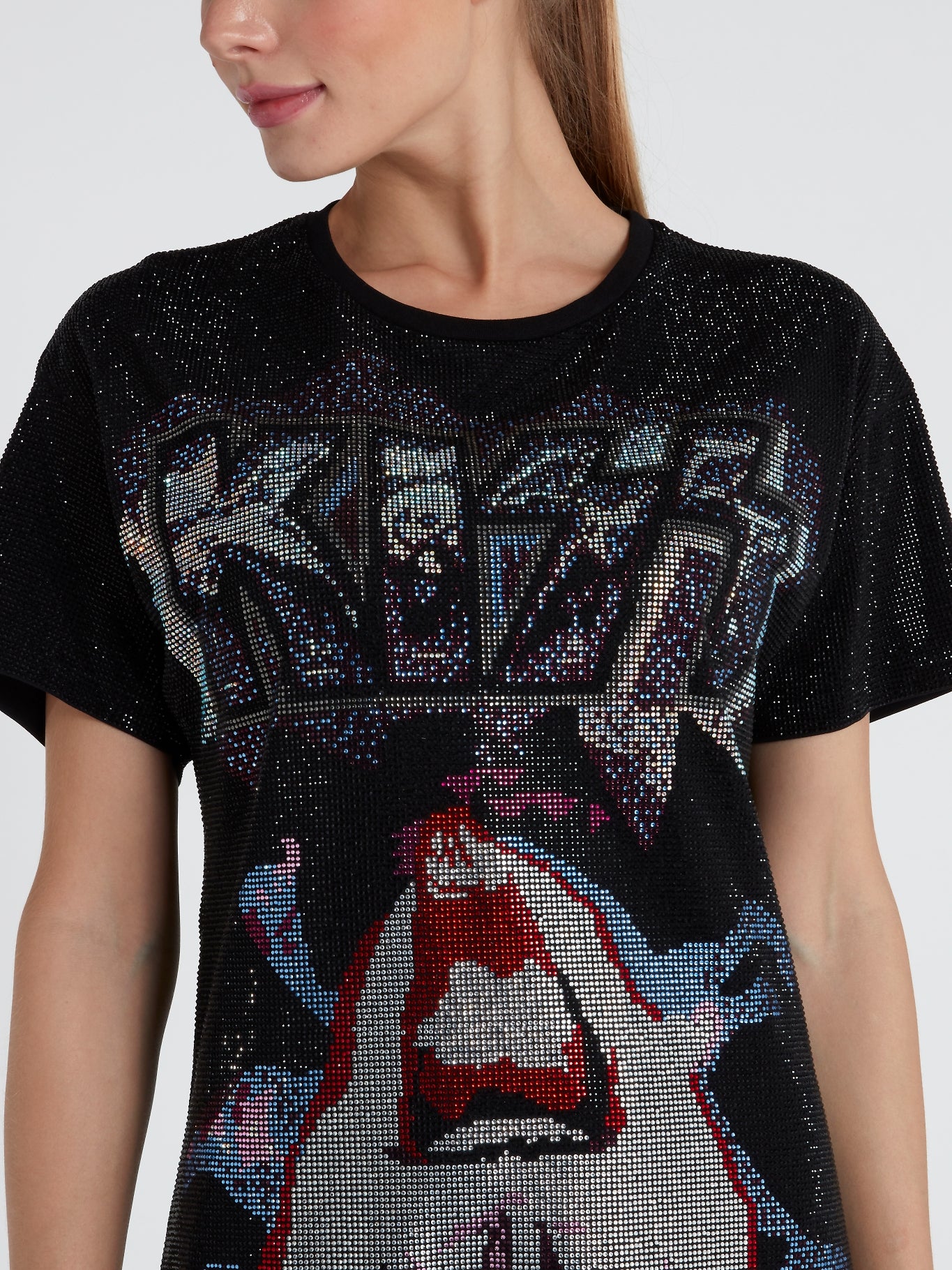 Rock Band Studded T-Shirt Dress – Maison-B-More Global Store Rock Band Studded T-Shirt Dress – Maison-B-More Global Store