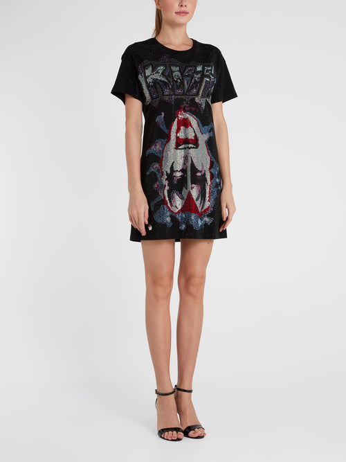 Rock Band Studded T-Shirt Dress – Maison-B-More Global Store