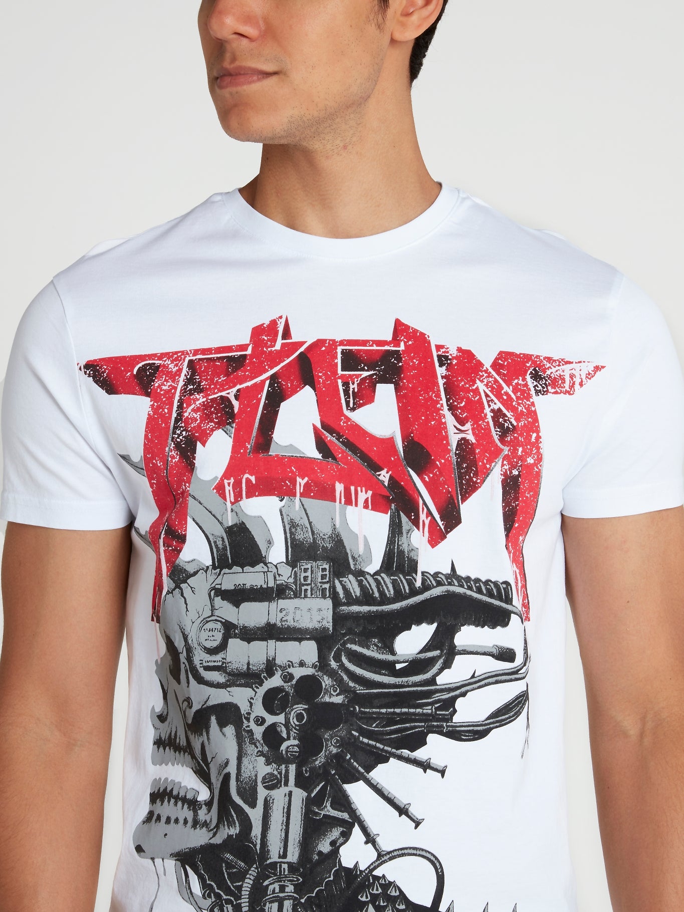 Rock PP White Graphic T-Shirt