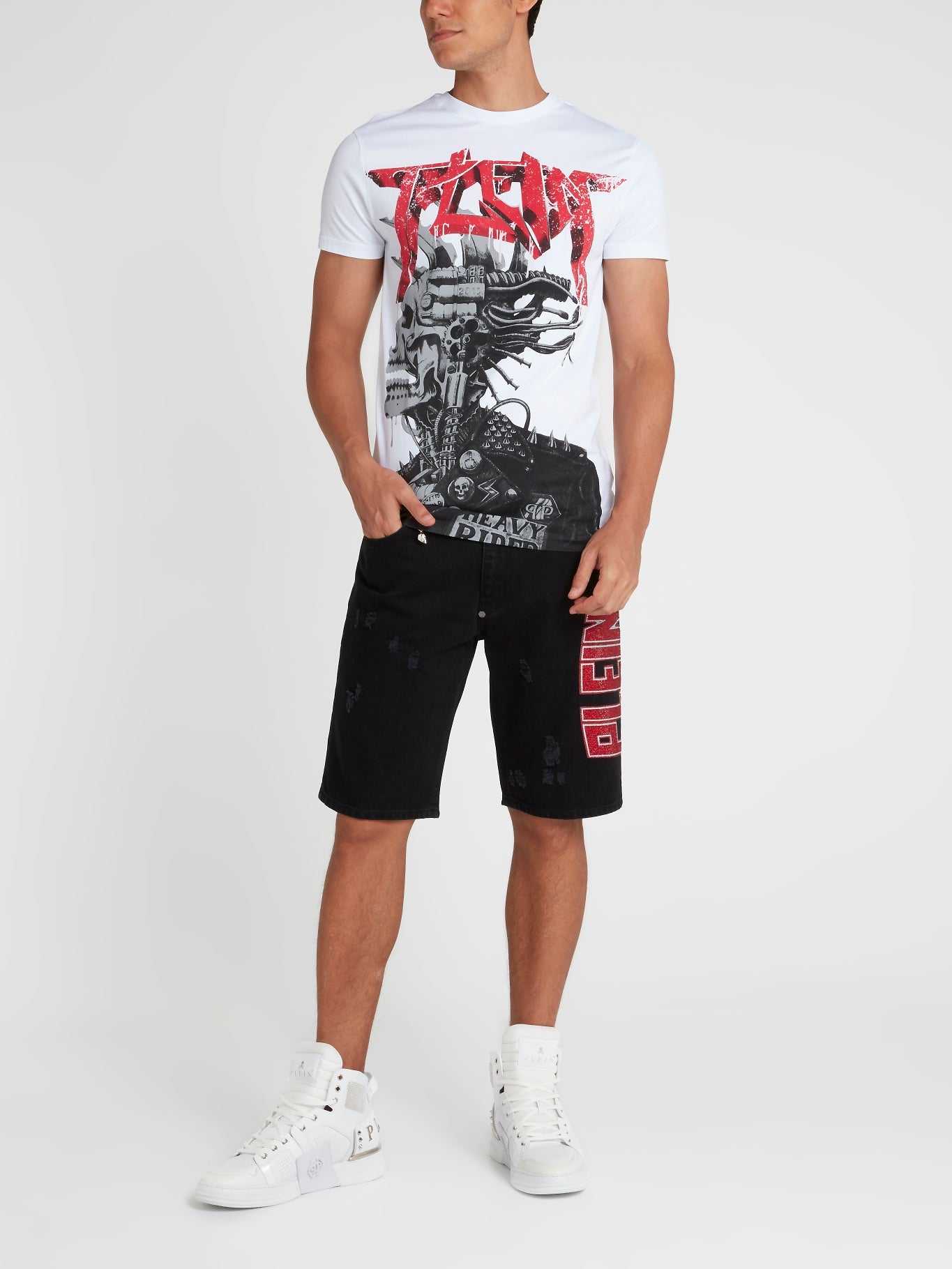 Rock PP White Graphic T-Shirt