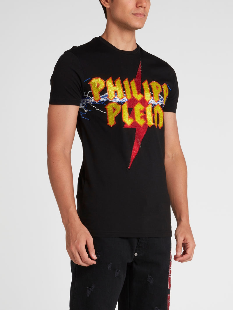 Rock PP Black Studded T-Shirt