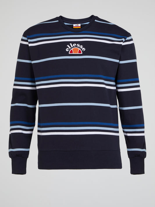 Pirozzo Navy Striped Sweatshirt