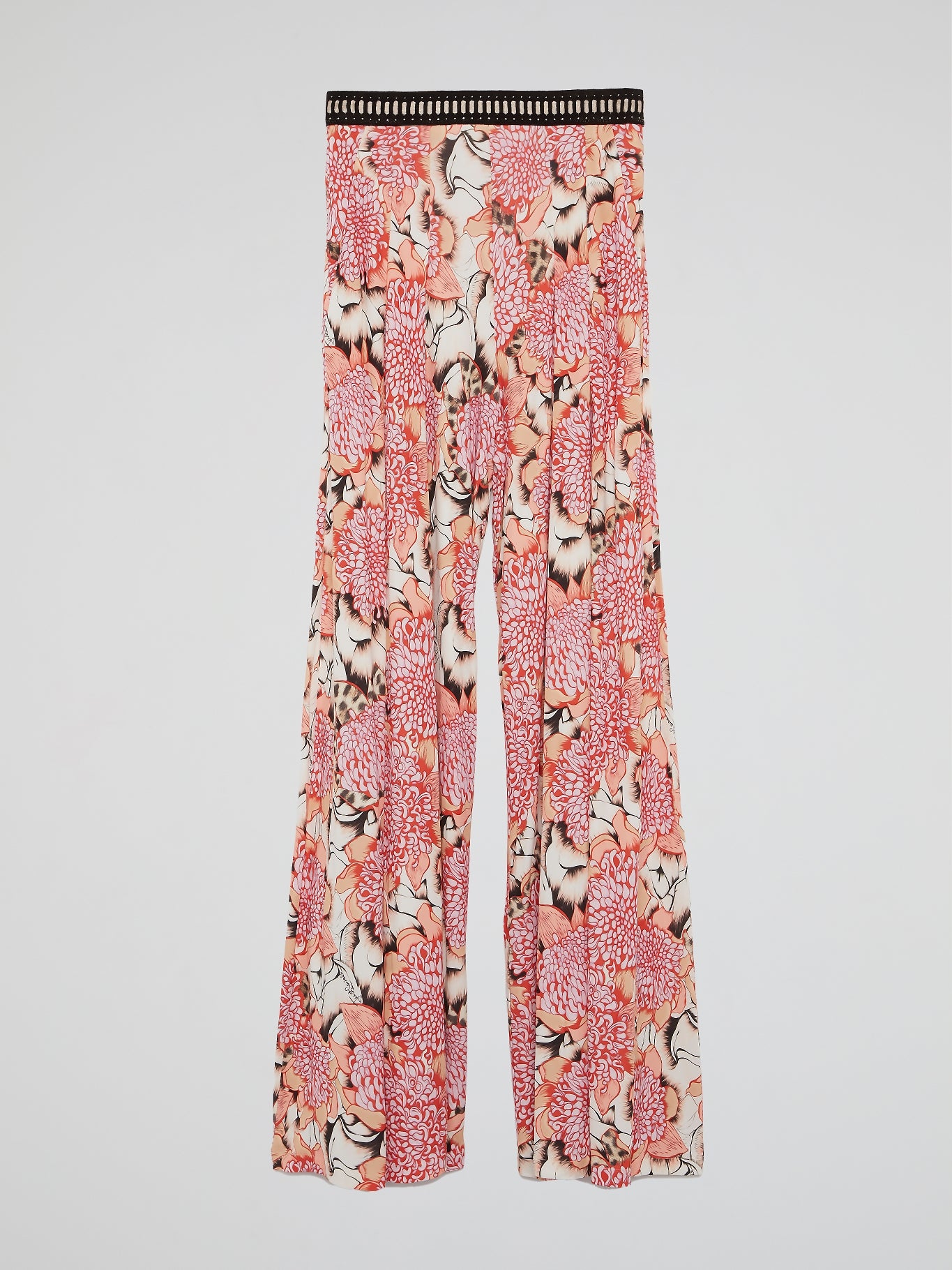 Floral Print Godet Pants