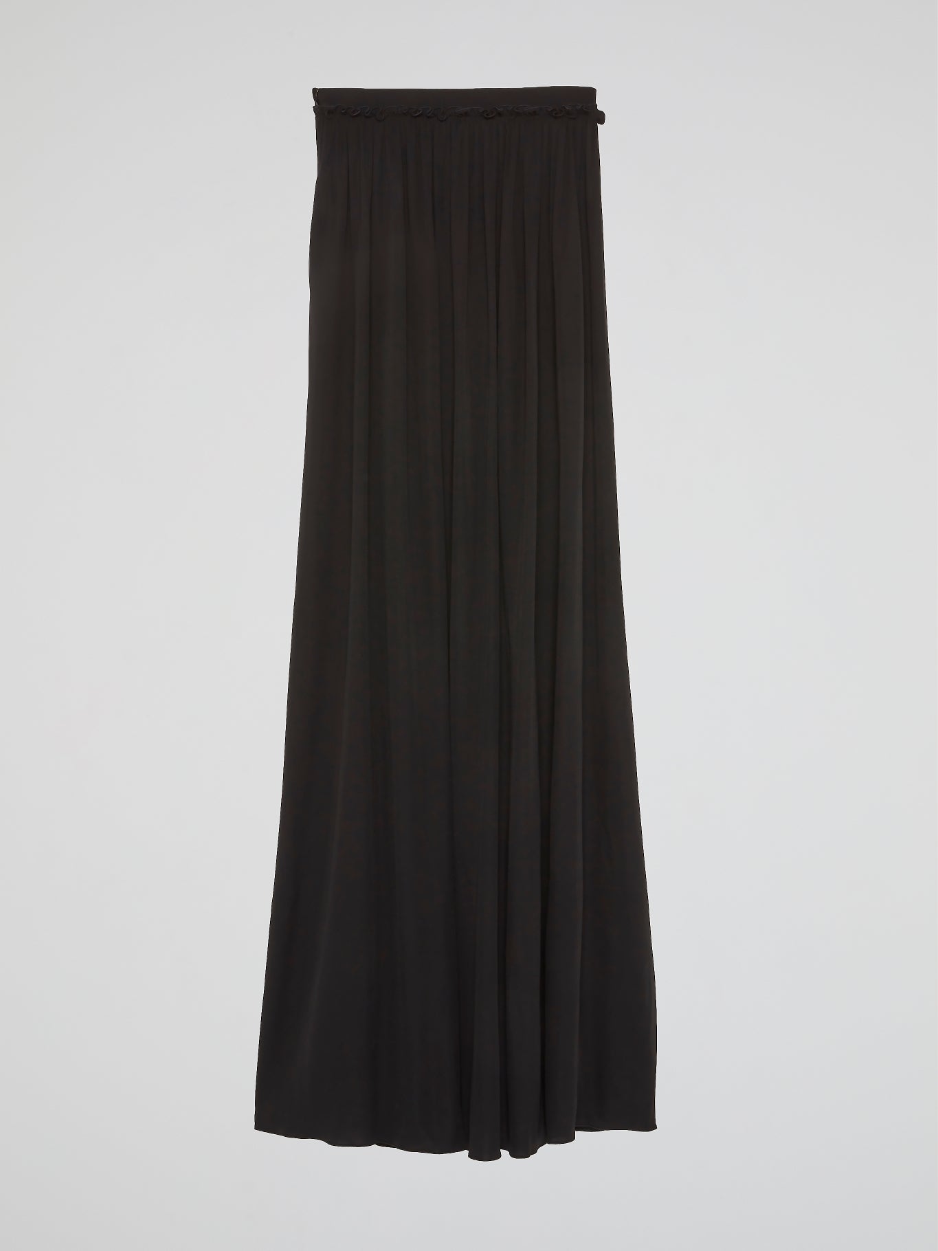 Black Godet Maxi Skirt