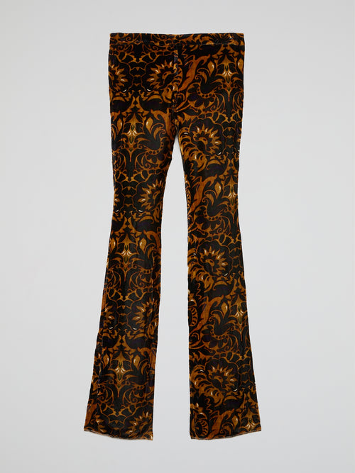 Baroque Inspired Bootcut Trousers