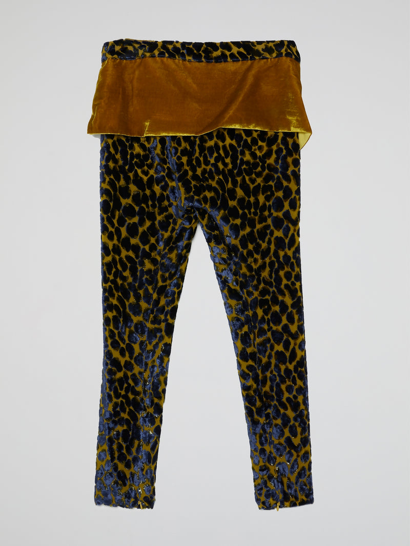 Leopard Print Overlay Trouser