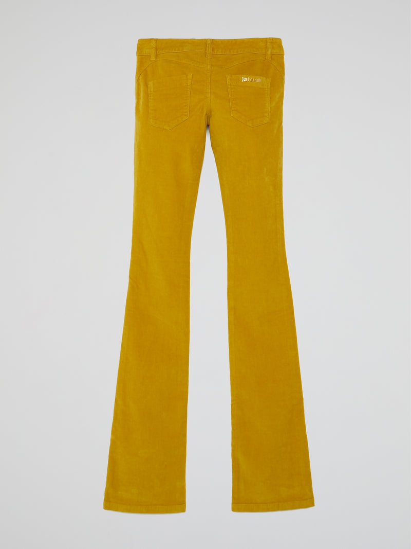 Mustard Bootcut Corduroy Pants