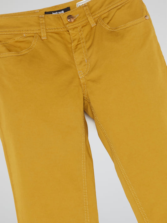 Mustard Straight Cut Jeans