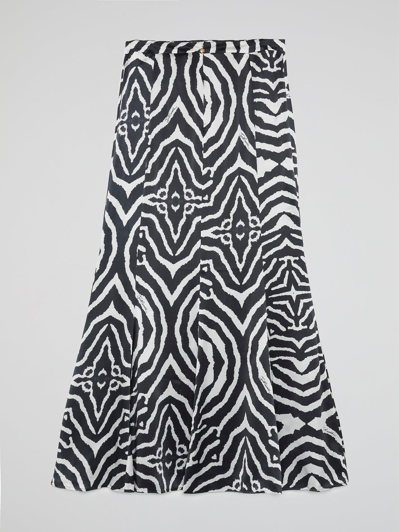 Jacquard Print Flared Skirt