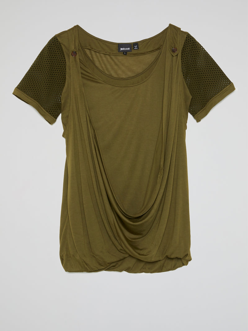 Olive Cowl Top