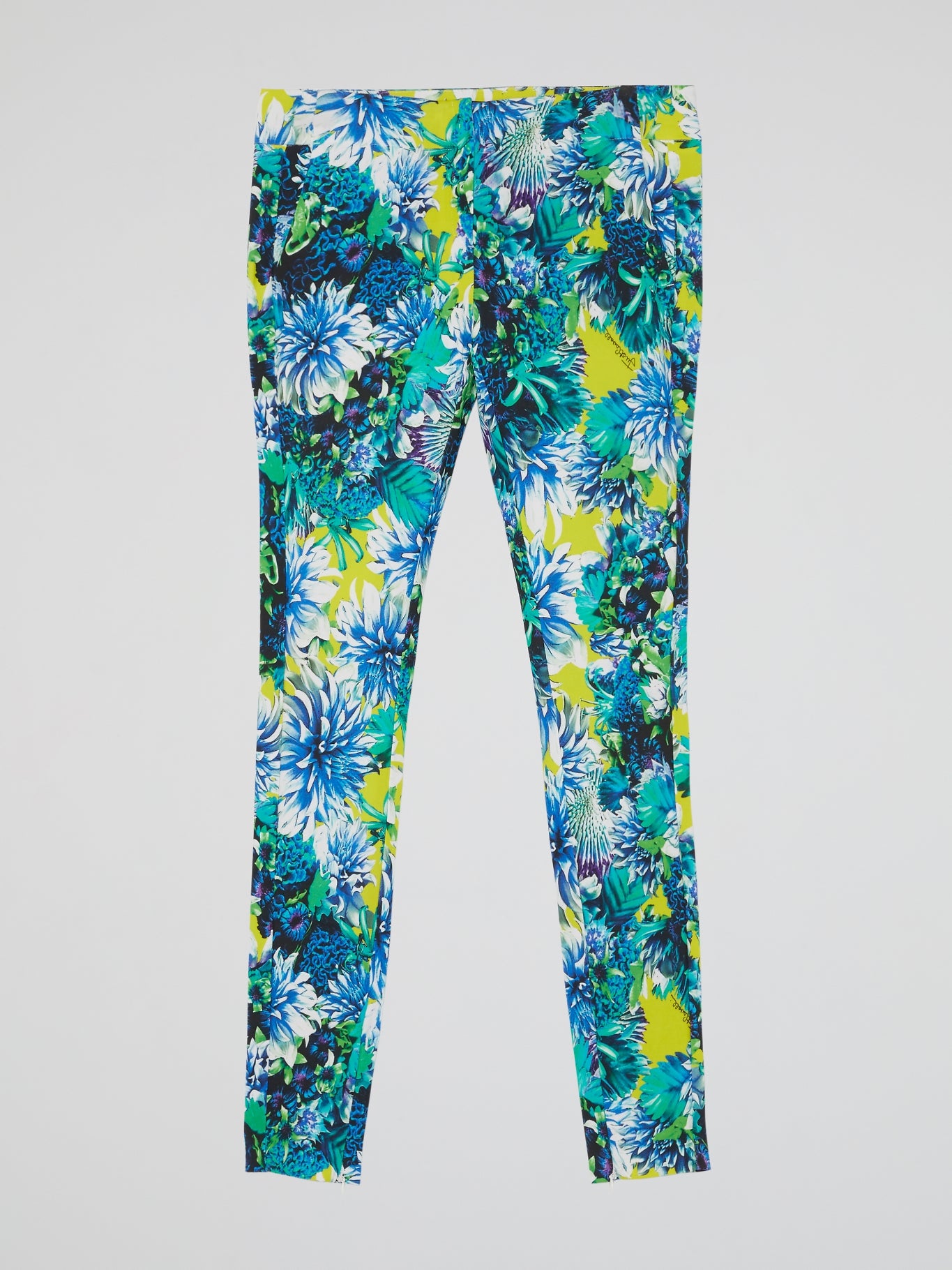 Floral Print Waistband Trousers