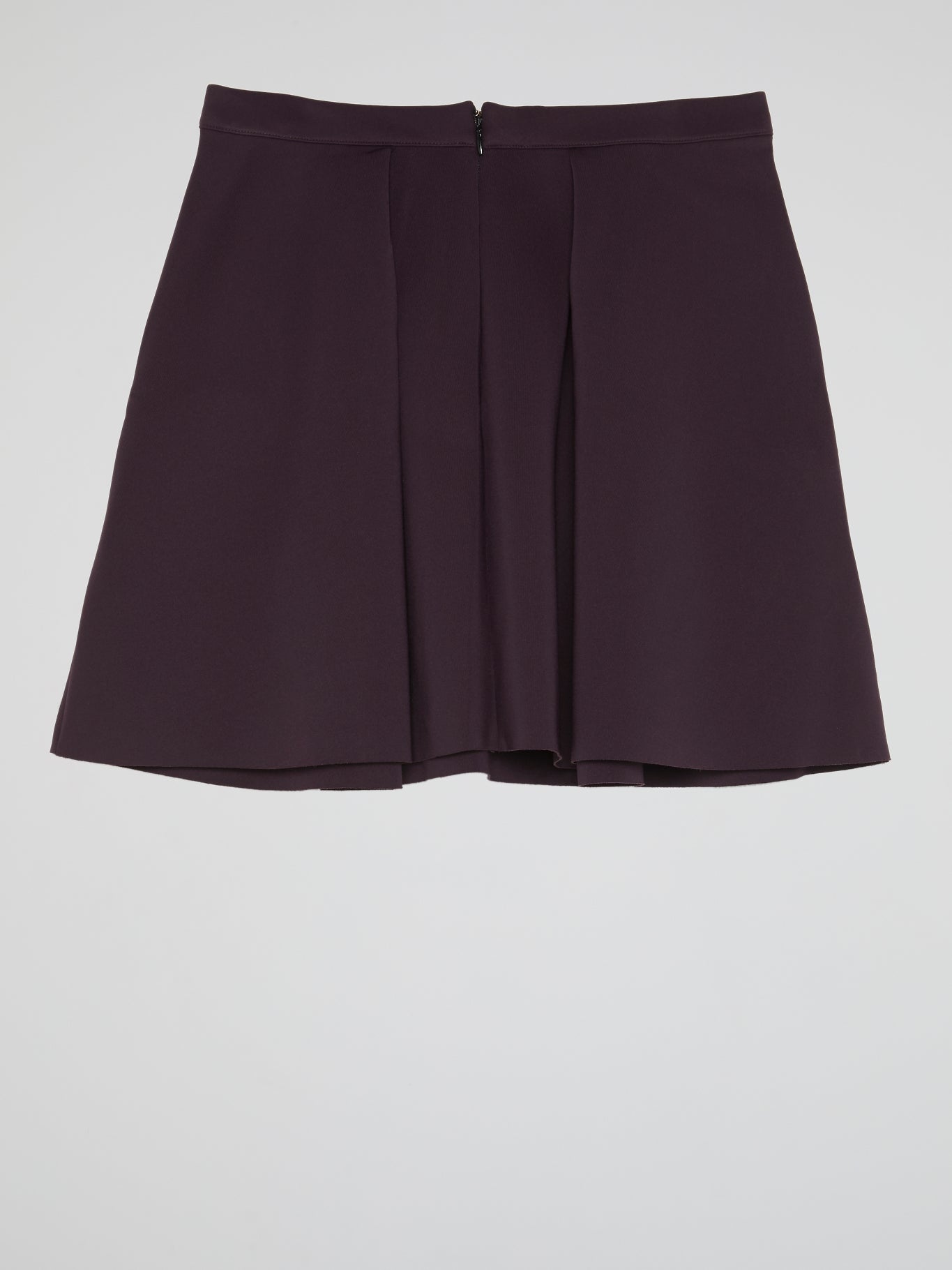 Purple Pleated Mini Skirt