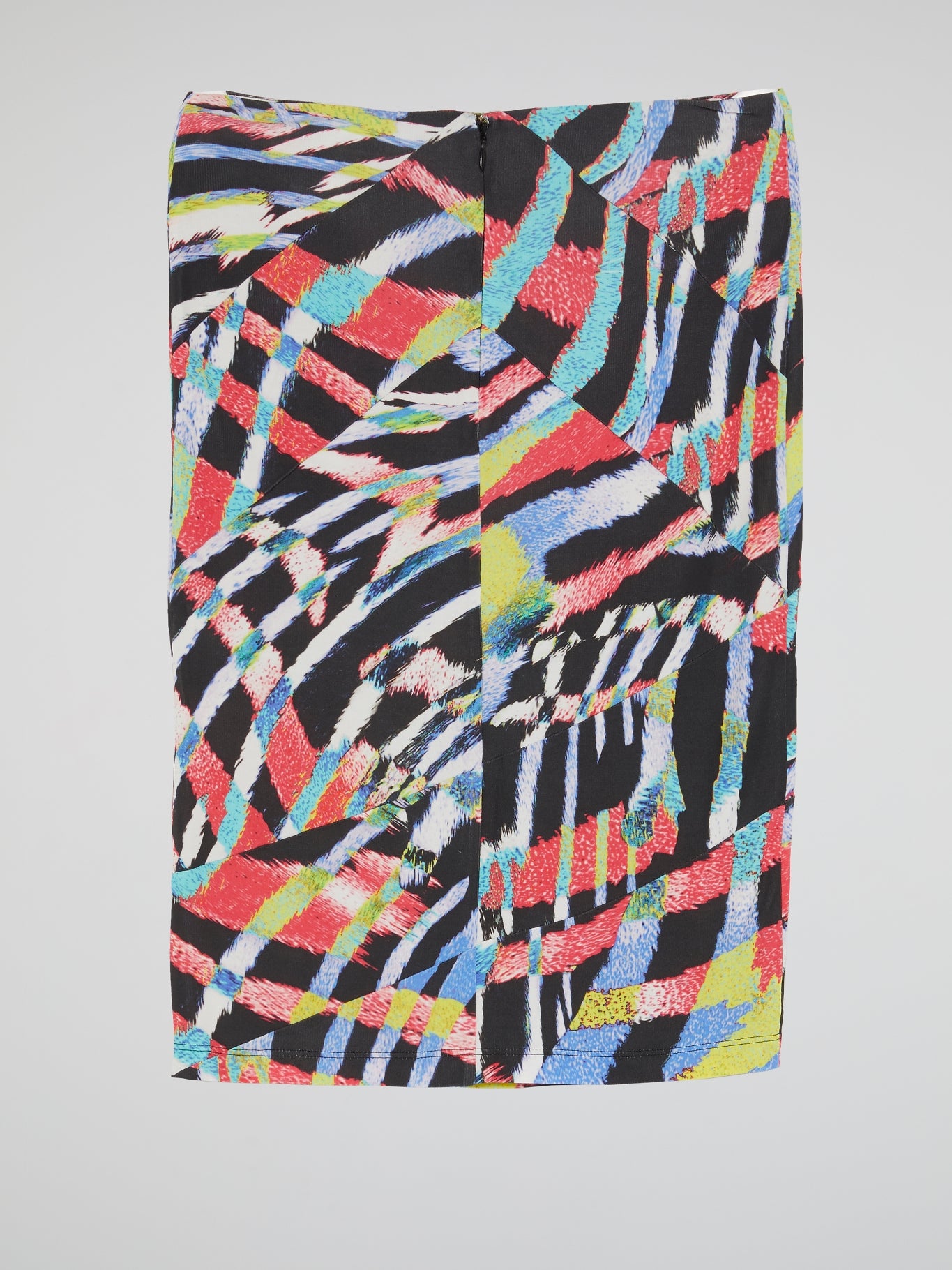 Abstract Print Pencil Skirt