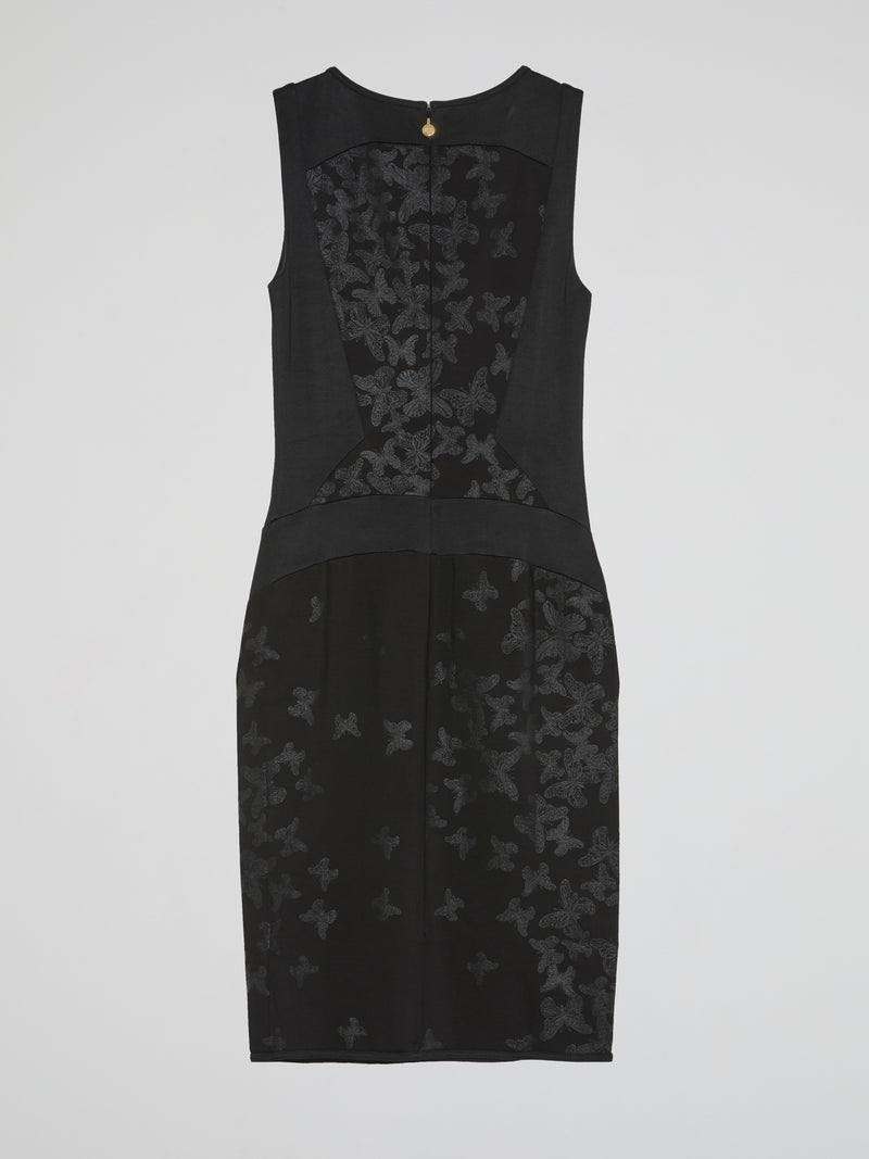 Black Butterfly Print Sheath Dress – Maison-B-More Global Store