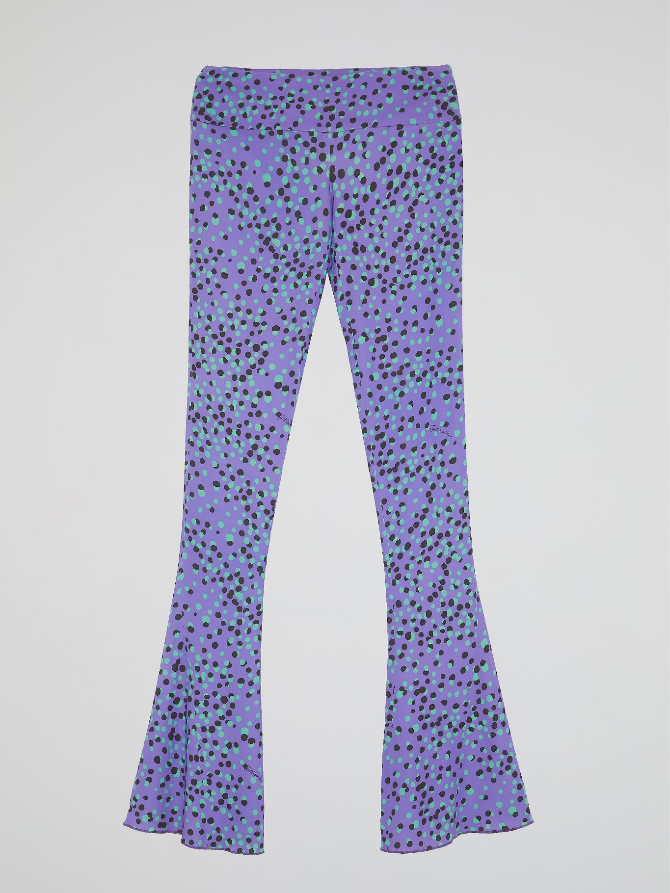 Purple Bootcut Pants