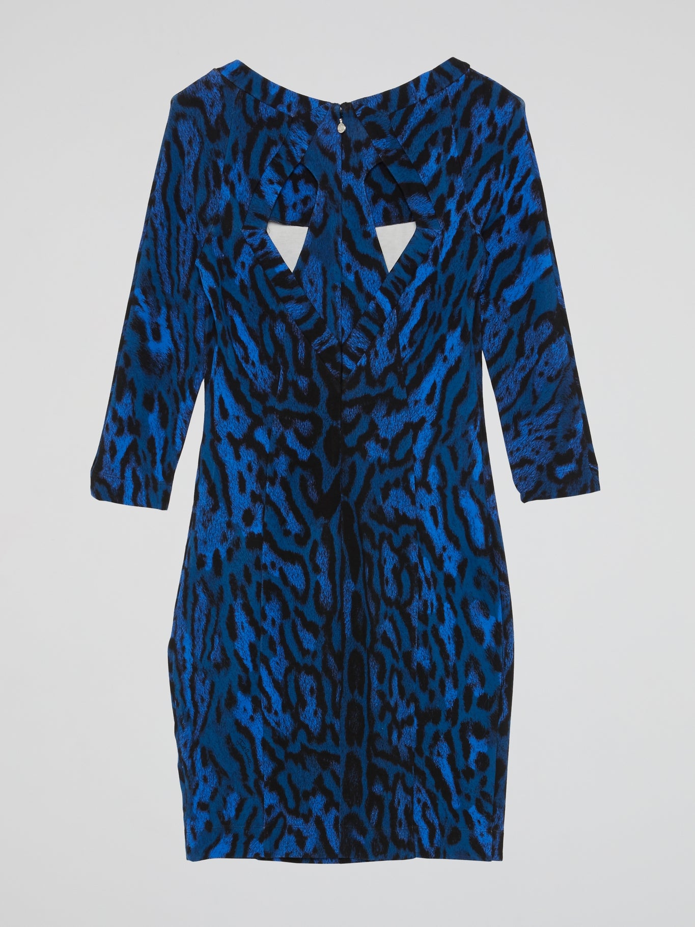 Blue Leopard Print Mini Dress – Maison-B-More Global Store
