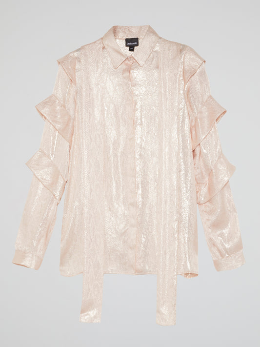 Pink Tiered Sleeve Shirt