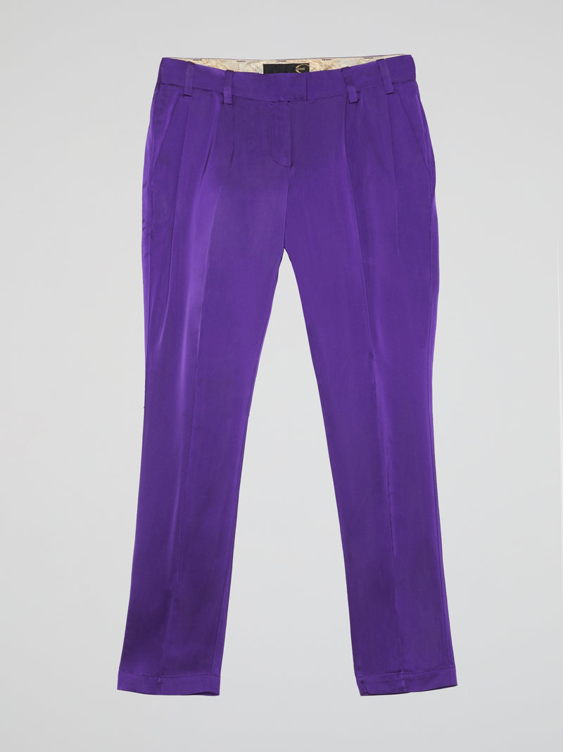 Purple Wide Leg Pants