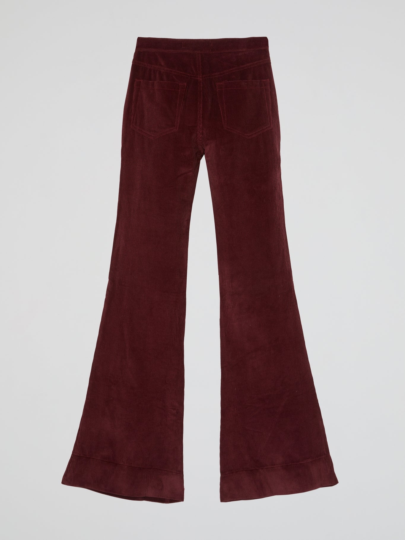 Burgundy Corduroy Flared Pants – Maison-B-More Global Store
