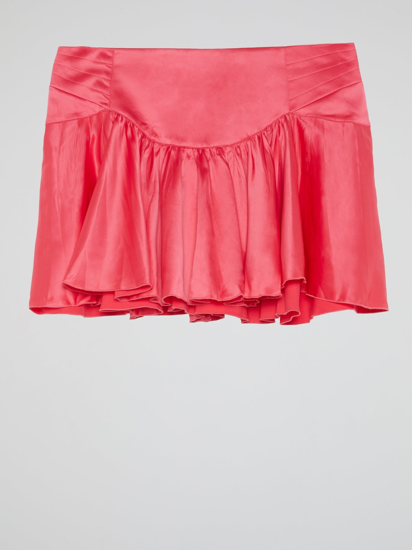 Pink Flared Mini Skirt