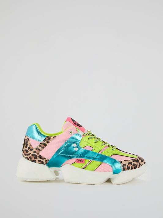 Mtrcs One Leopard Panel Sneakers