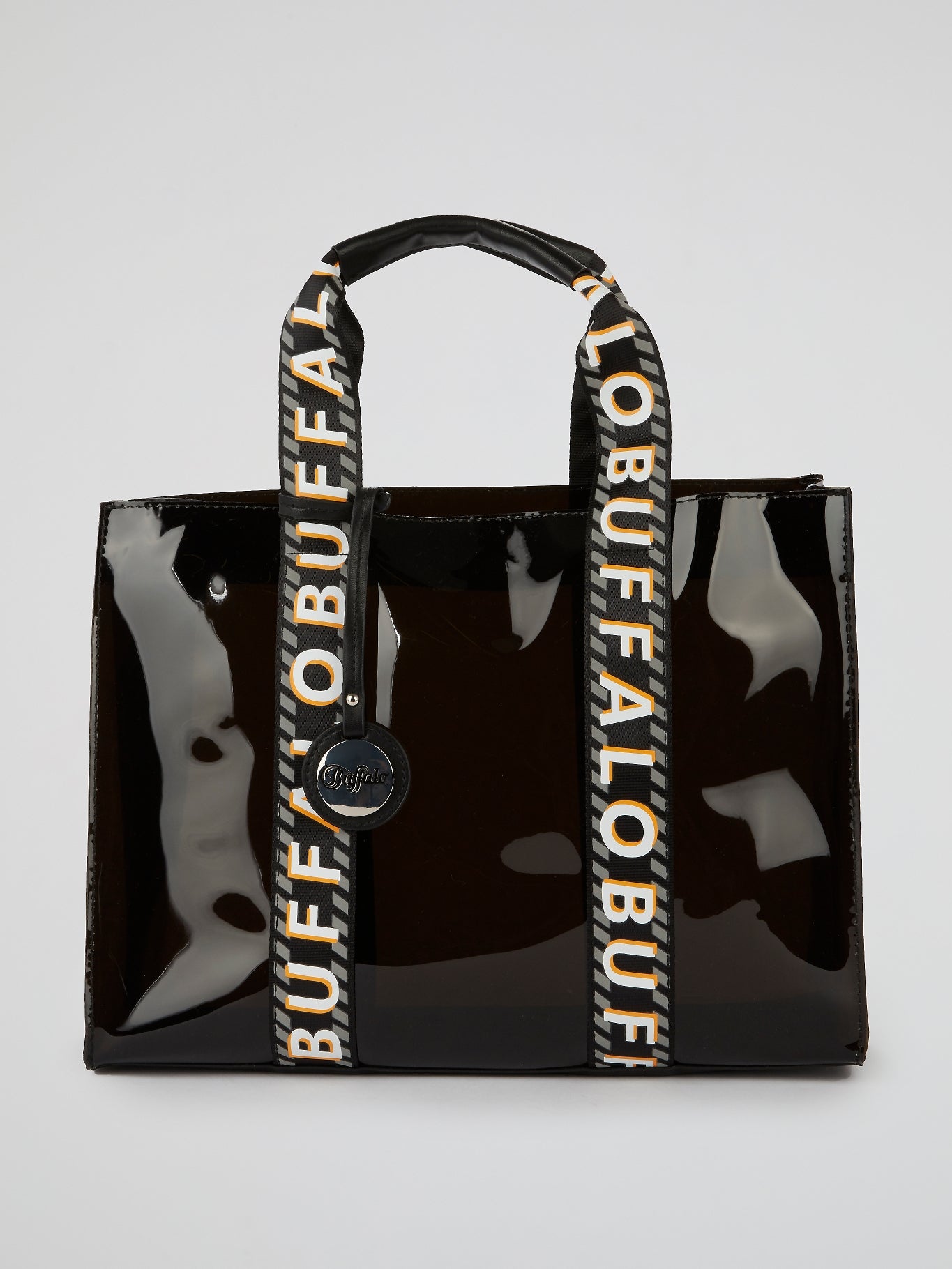 Haya Black Patent Leather Tote Bag