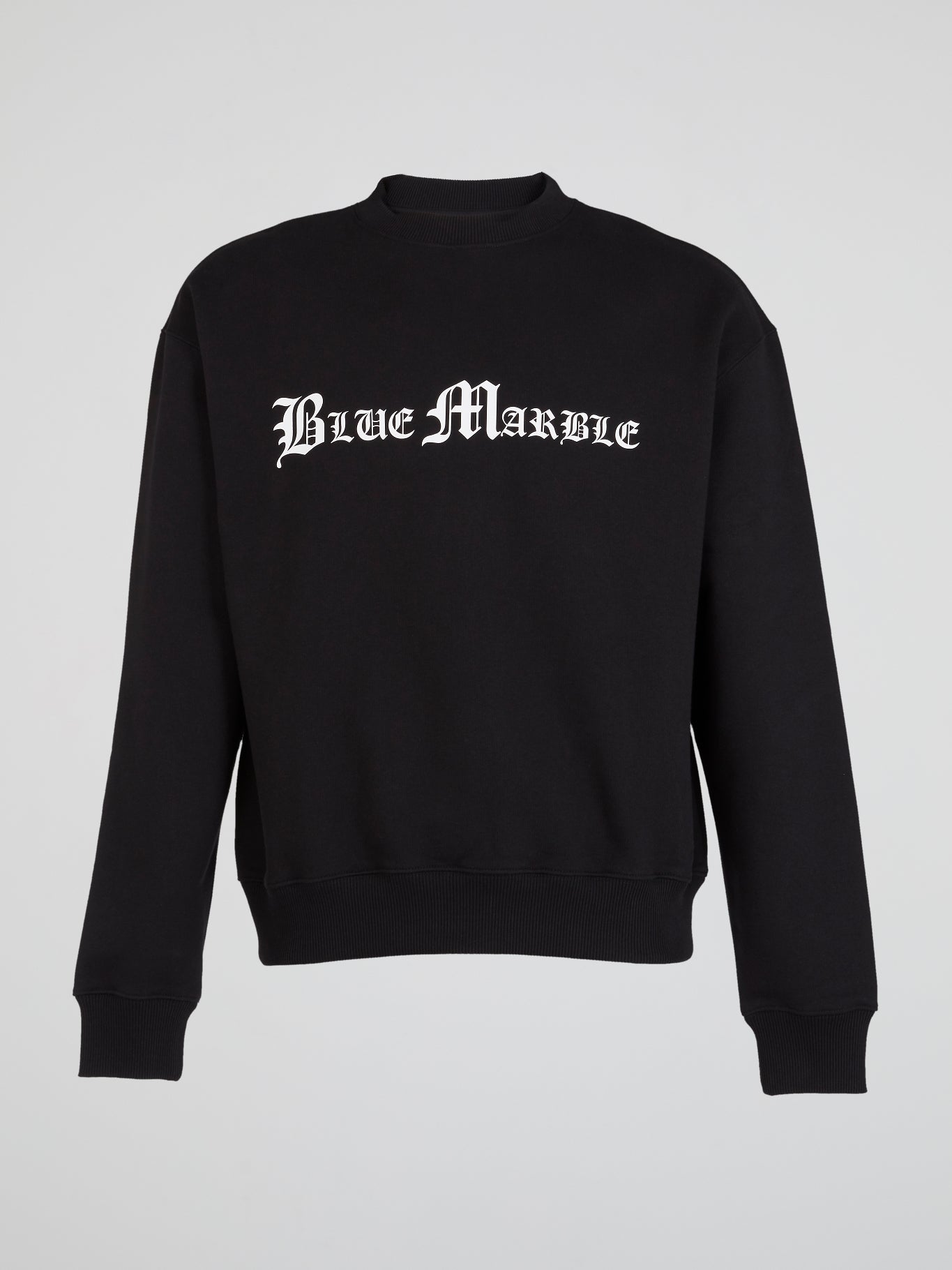 Black Statement Crewneck Sweatshirts
