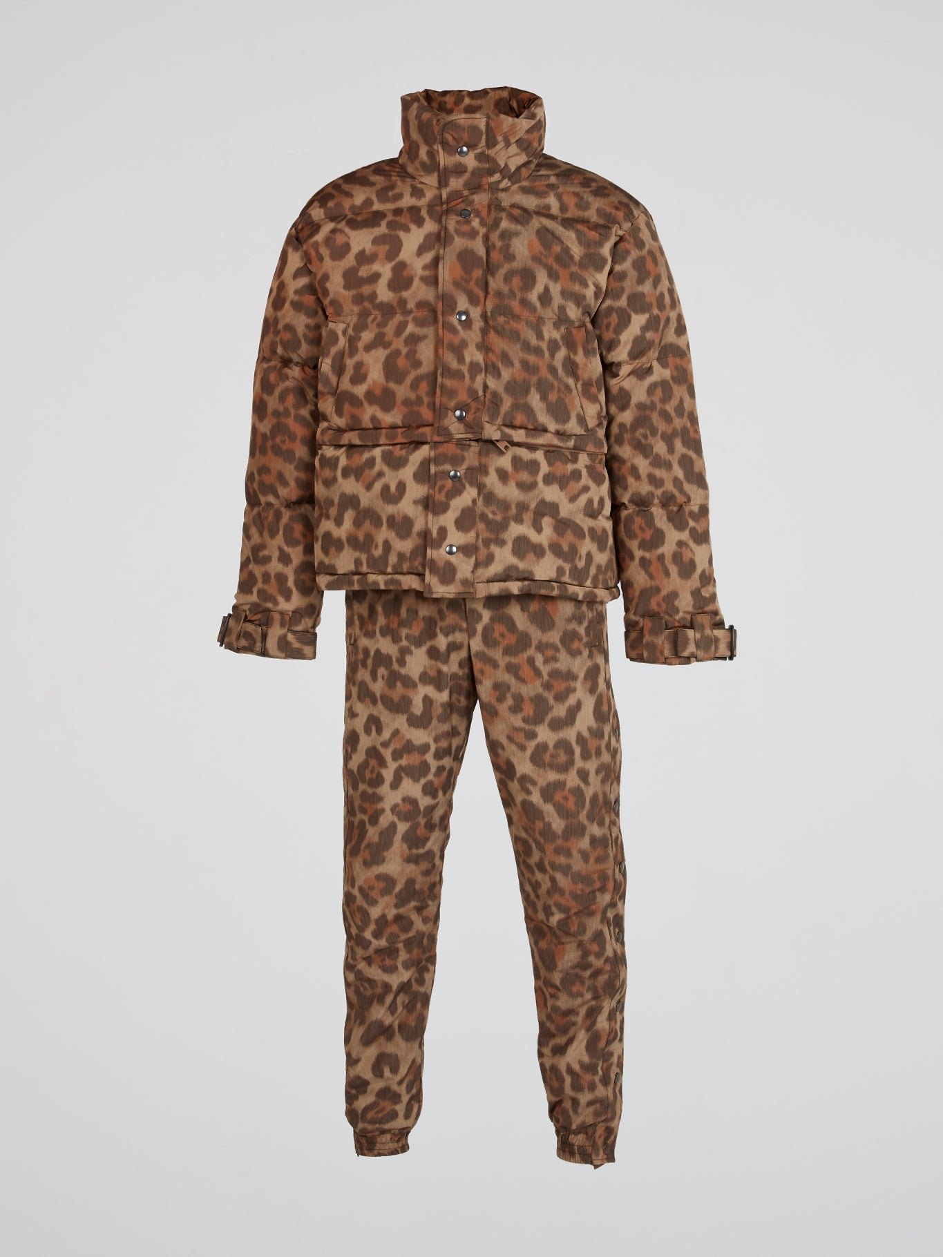 Leopard Print Puffer Jacket