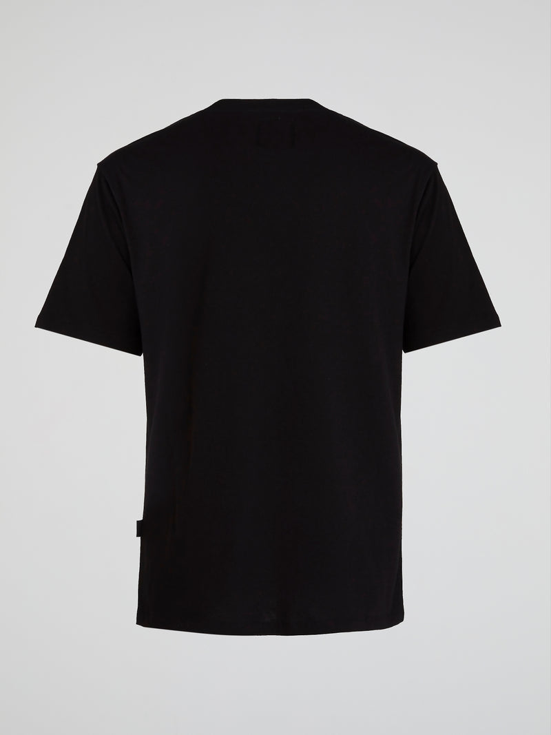 Black Contrast Logo Print T-Shirt