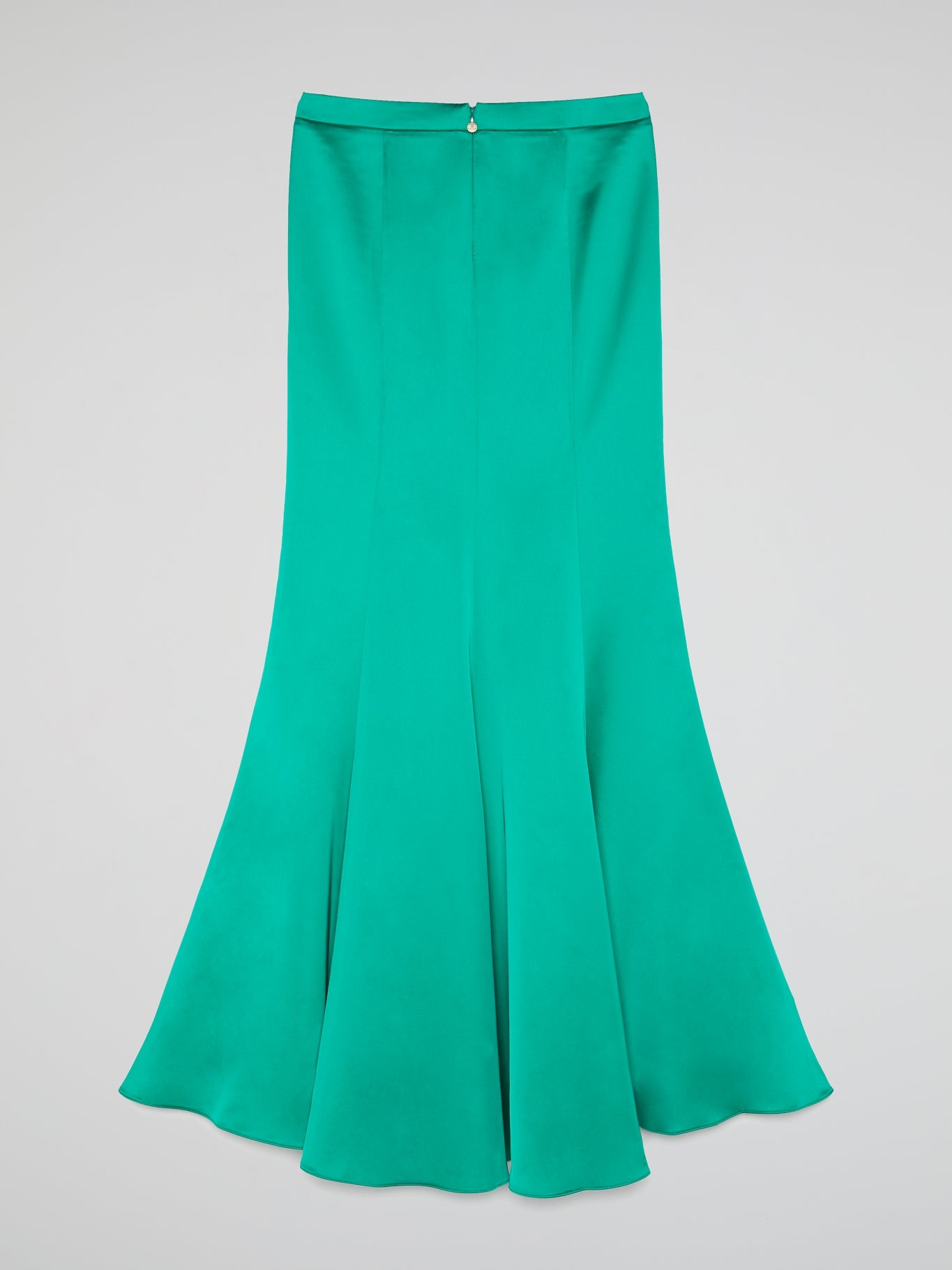 Green Godet Long Skirt