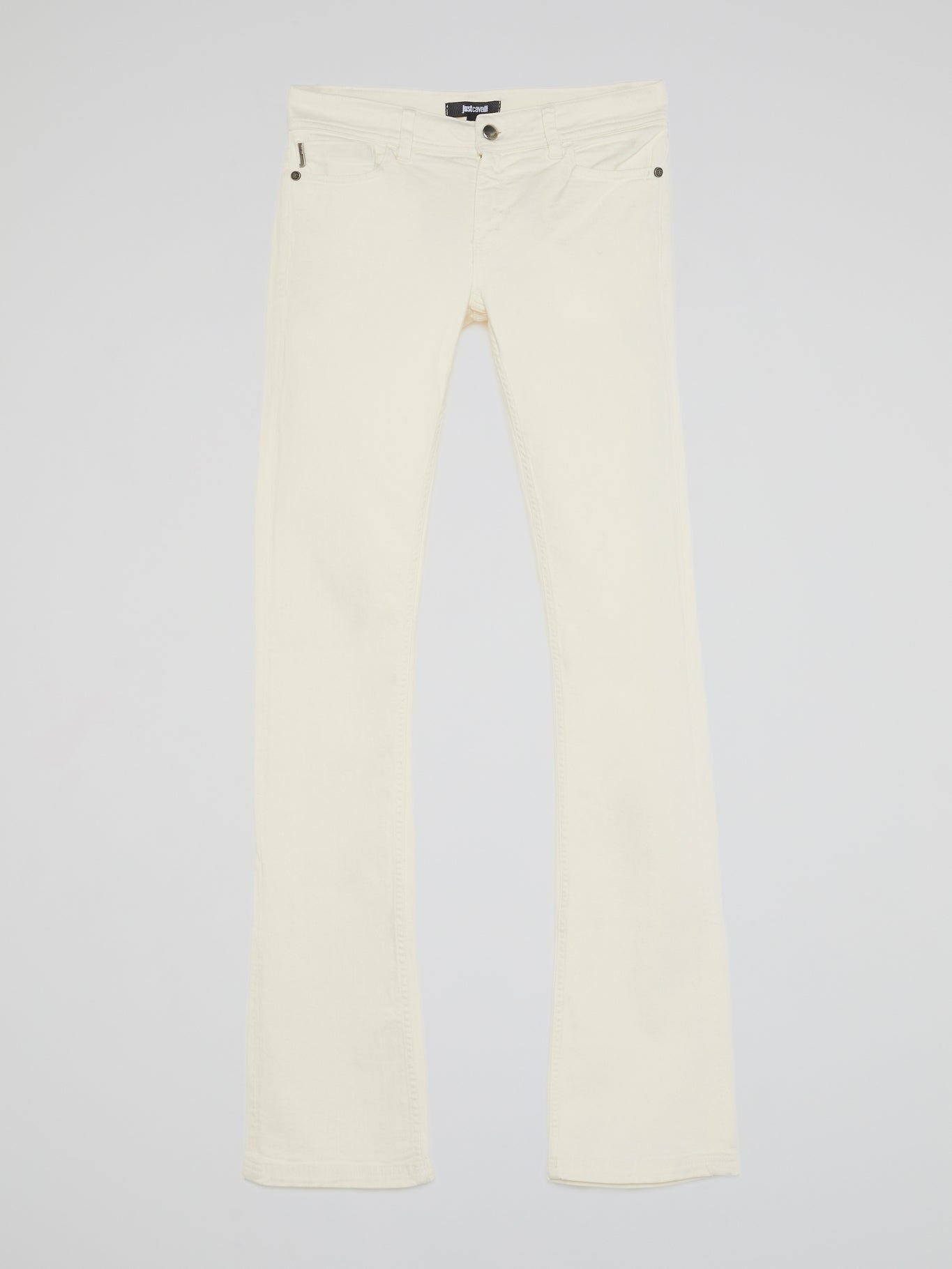 White Bootcut Jeans