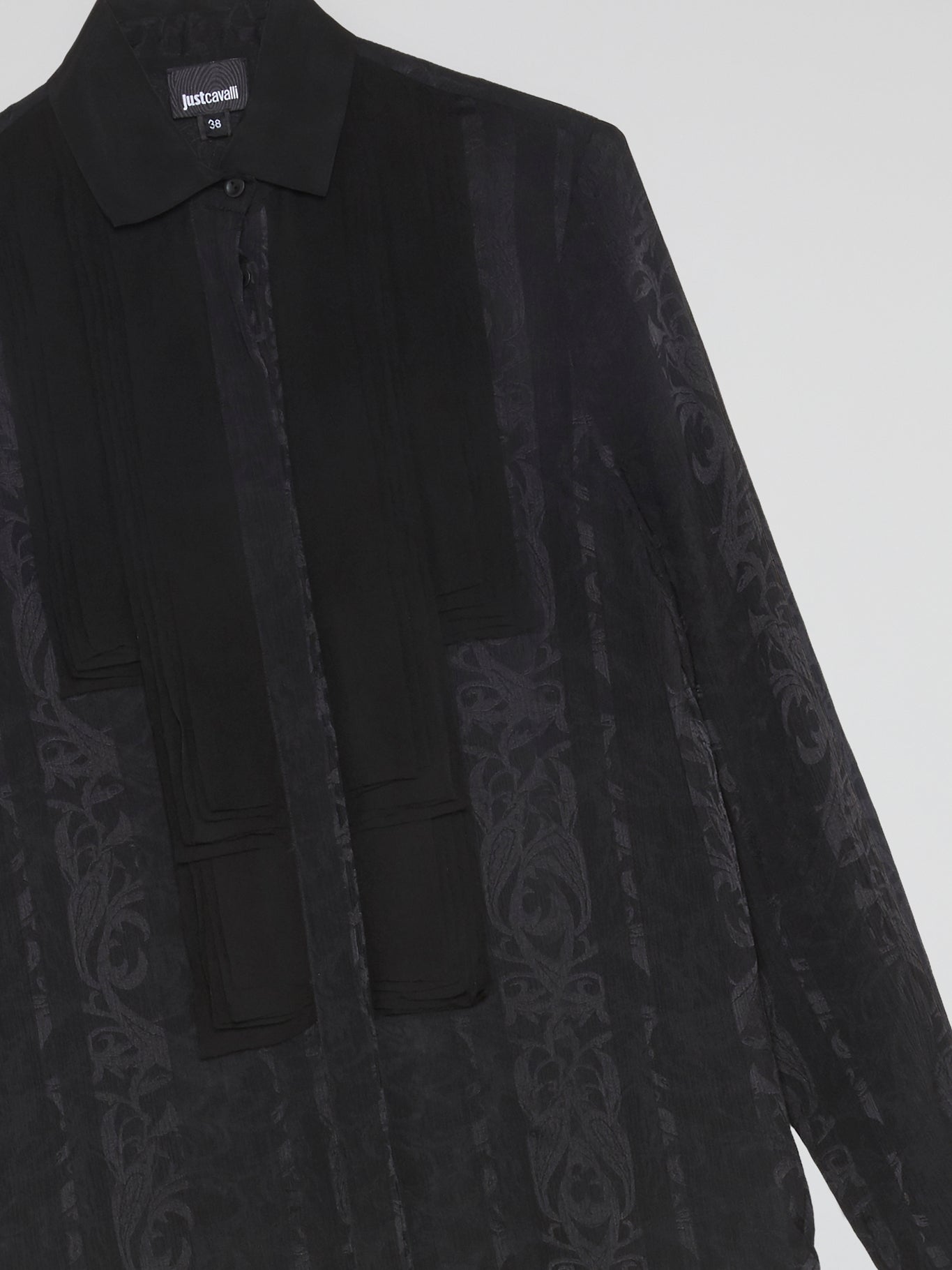 Black Printed Dress Shirt