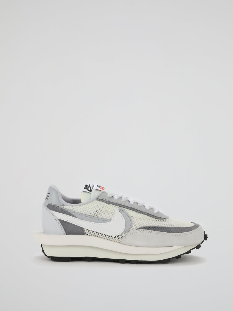 Nike Waffle Sacai White Sneakers, 9