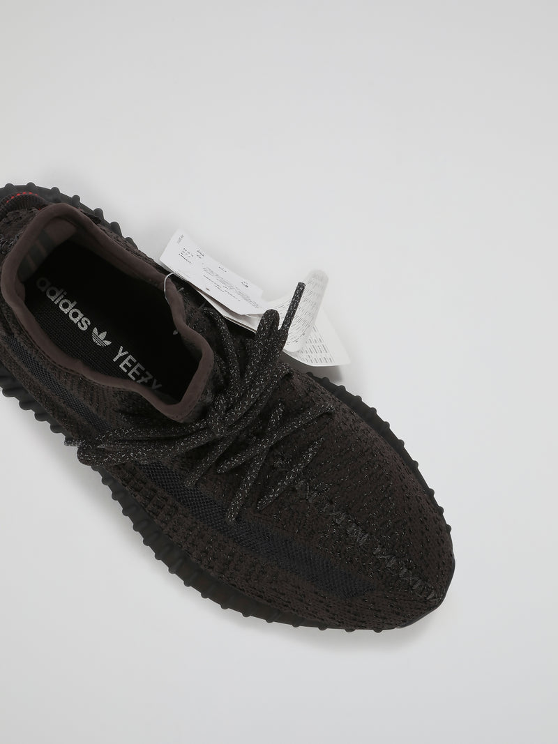 Yeezy Boost 350 V2 Static Black Reflective Sneakers, size 7.5
