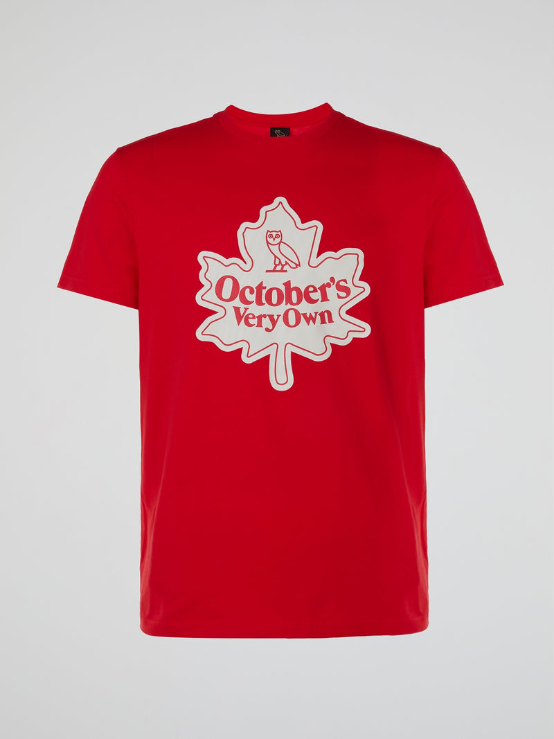 Red Statement Crewneck T-Shirt