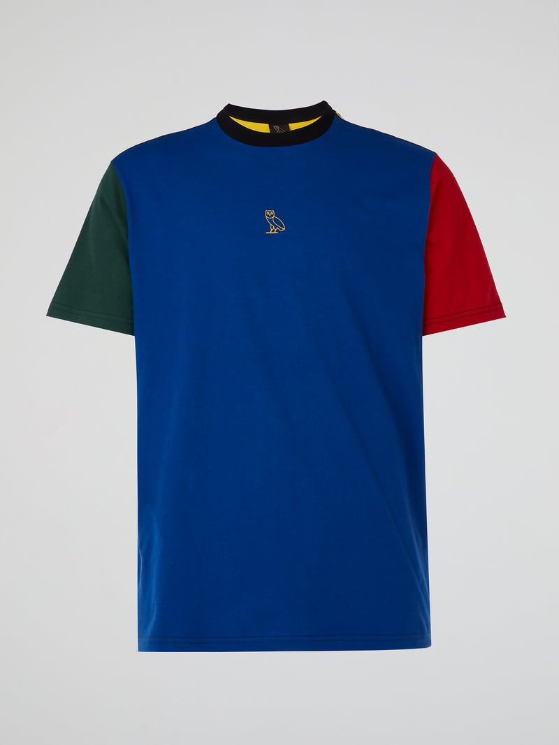 Colour Block Crewneck T-Shirt