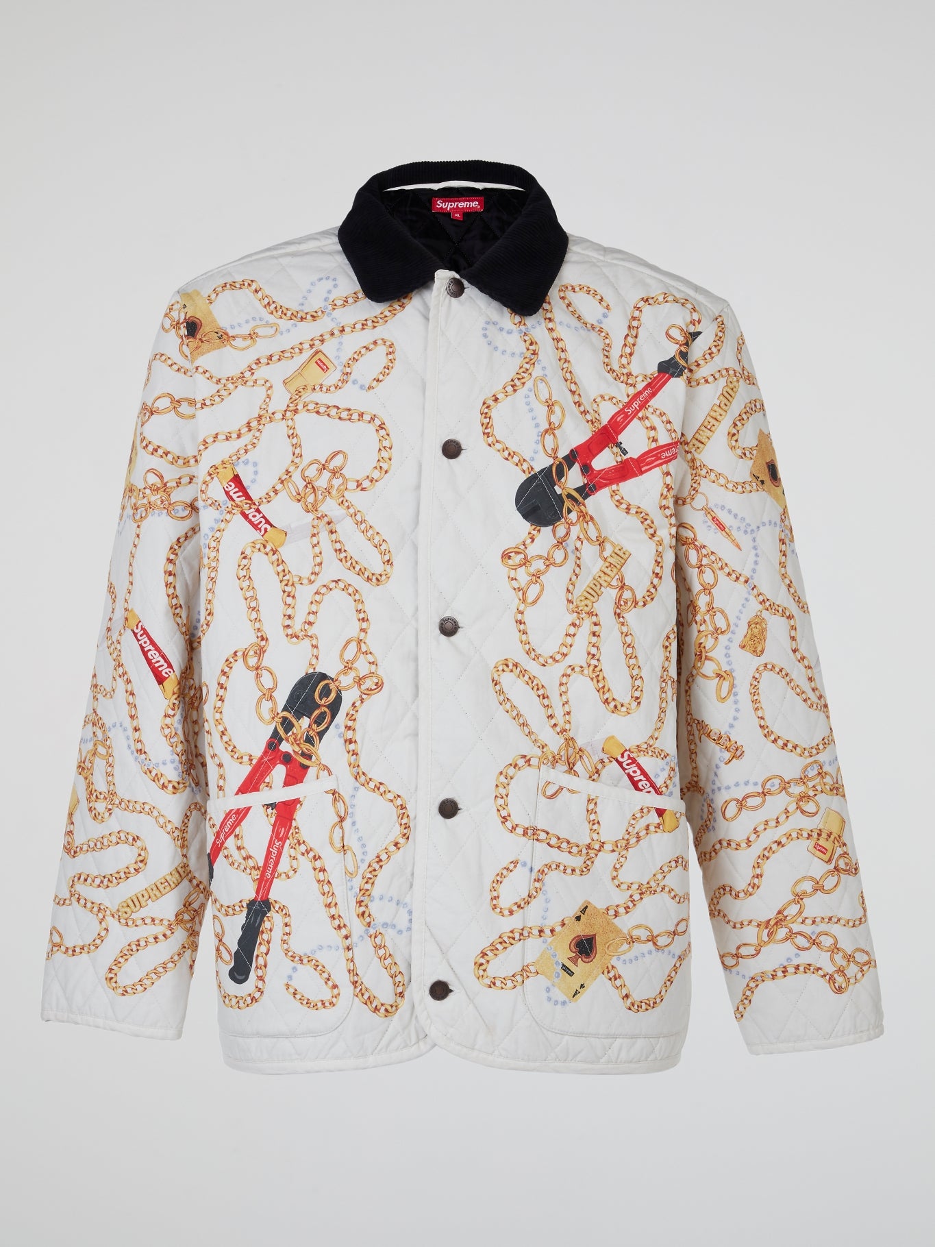White Chains Quilted Jacket