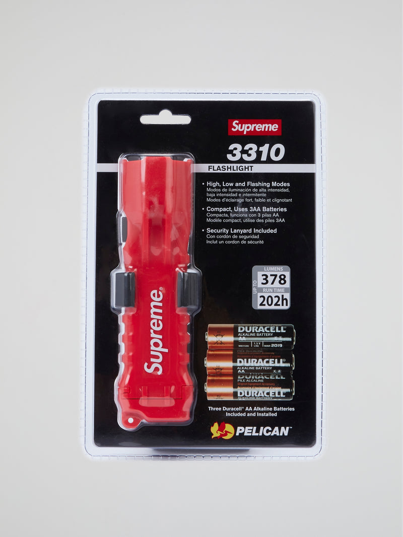 Supreme x Pelican Red 3310PL Flashlight