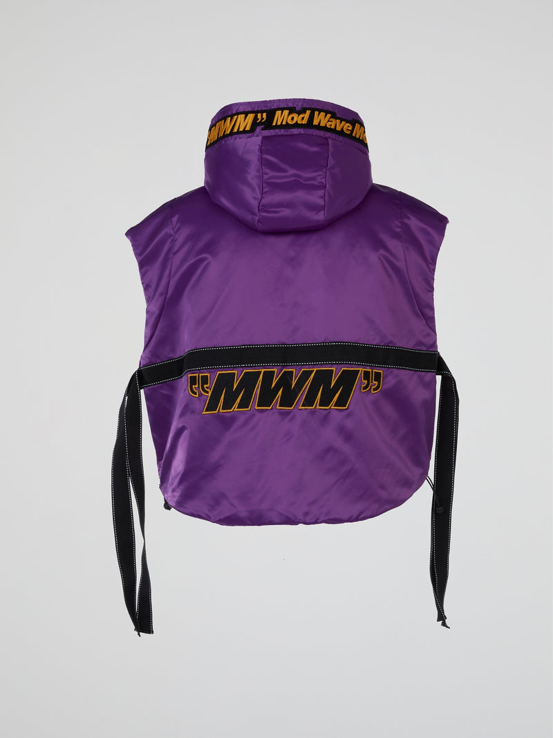 Purple Satin Boxing Vest