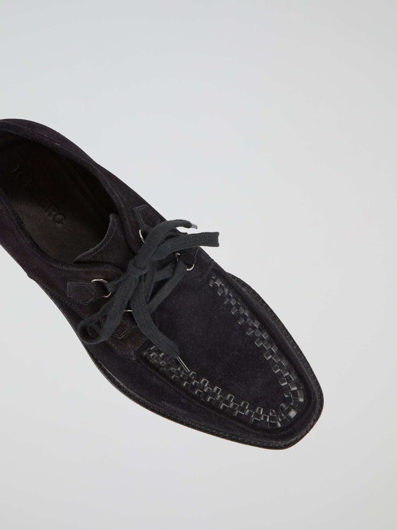 Black Platform Suede Shoes