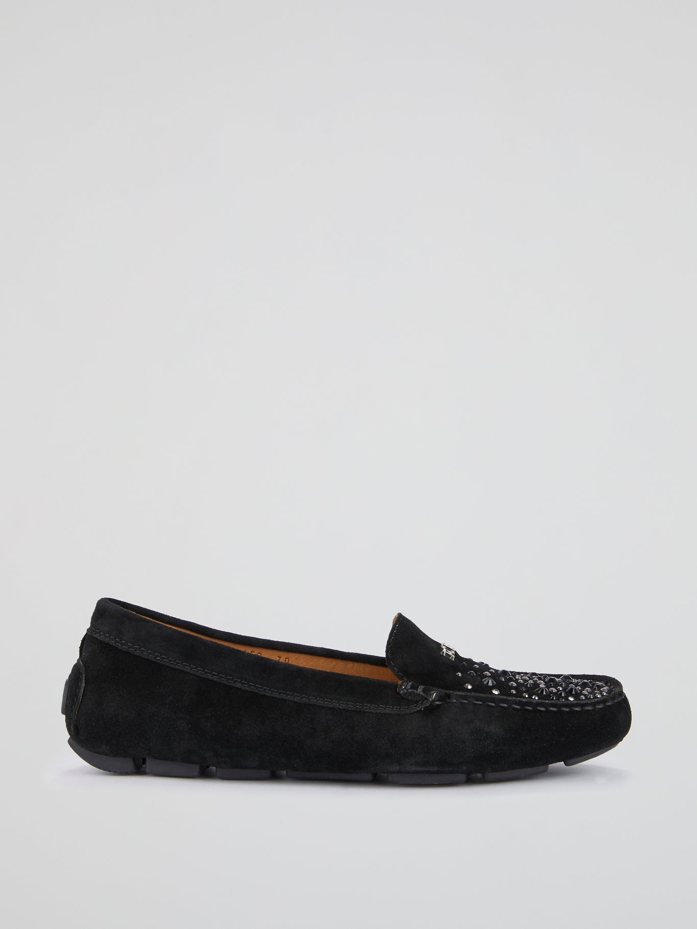 Black Studded Loafers