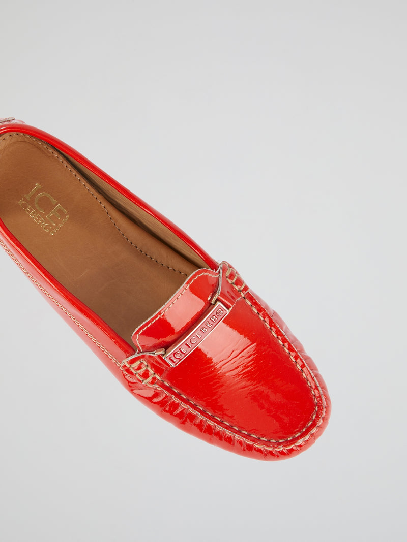 Red Patent Leather Loafers