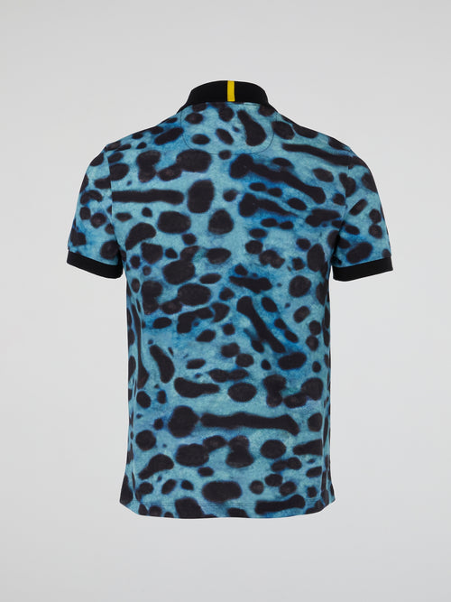 Lacoste Polo Leopard Print Polo Animal Print Short Sleeve Polo