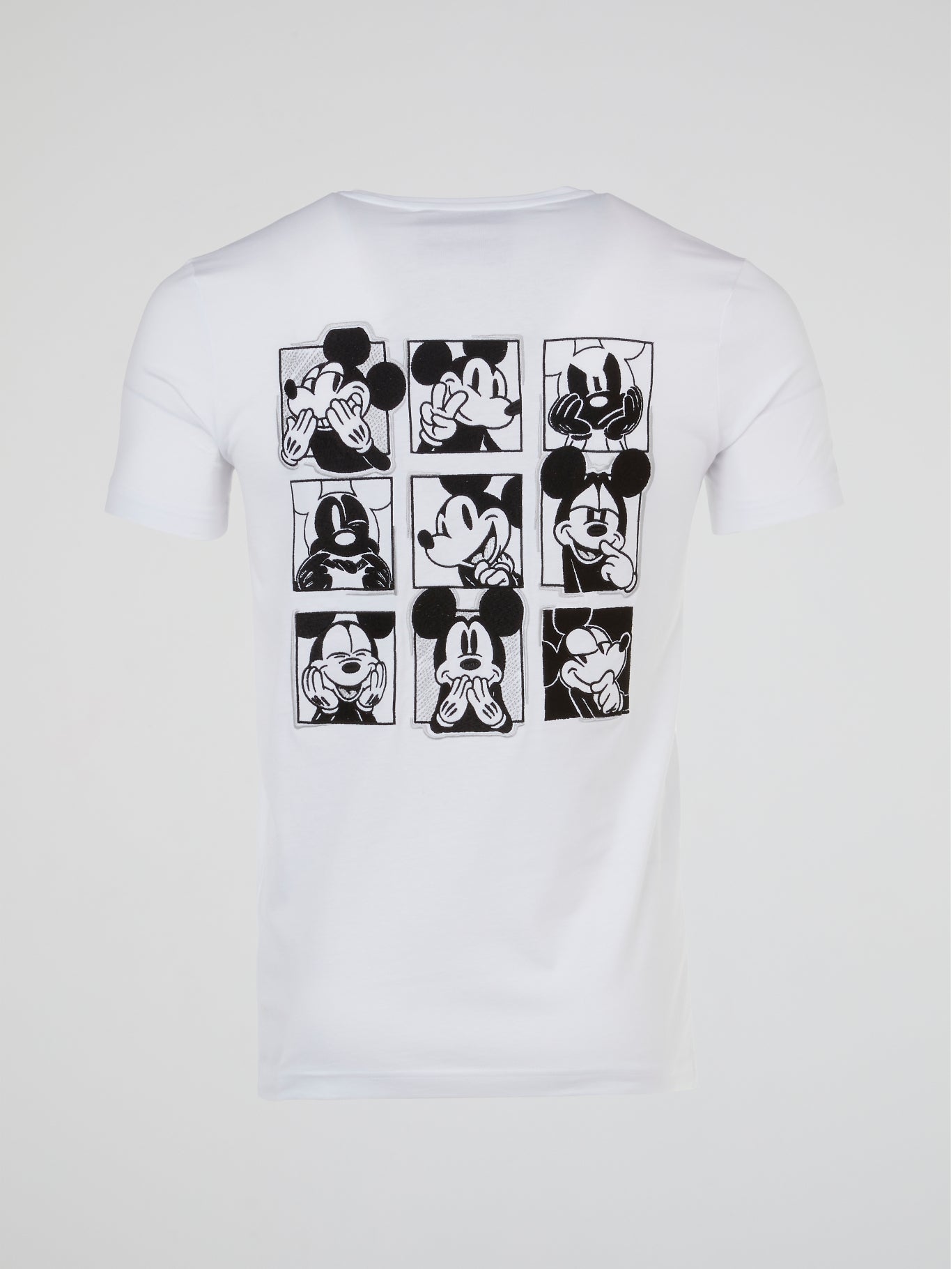 Mickey Mouse White Rear Print T-Shirt