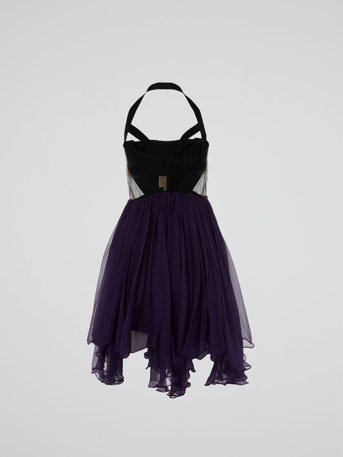 Maria Lucia Hohan Purple Halter Neck Cami Pleated Tulle Mini Dress Maria Lucia Hohan Purple Halter Neck Cami Pleated Tulle Mini Dress