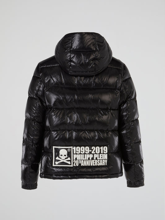 Black Puffer Nylon Jacket