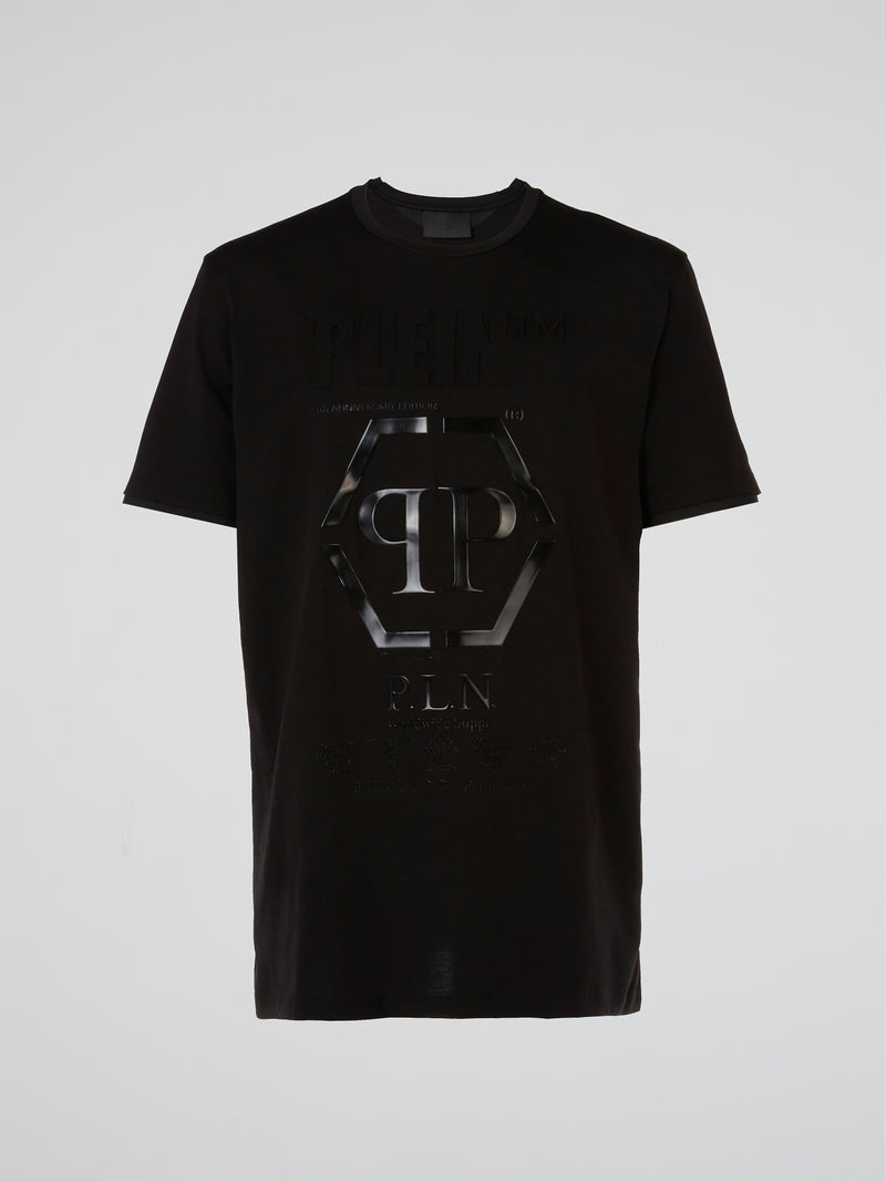 Black Monogram Crewneck T-Shirt